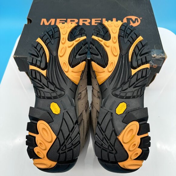 Merrell Men's Moab 2 J06045 Ventilator Mid Hiking Work Boots, Size 11.5, Walnut - Picture 9 of 13
